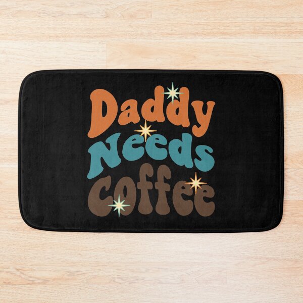 Item preview, Daddy Needs Coffee Vintage Retro Typography Illustration designed and sold by Itaya Art.