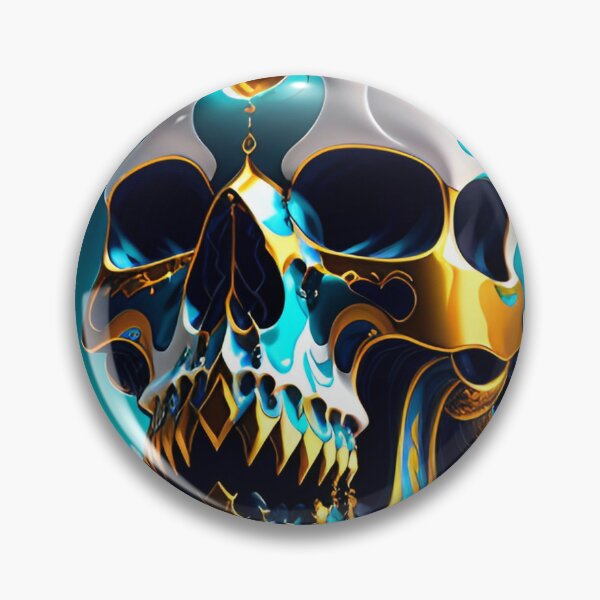 Item preview, White skull with gold accents designed and sold by MadinaFatt.
