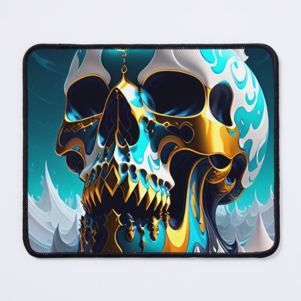Item preview, White skull with gold accents designed and sold by MadinaFatt.