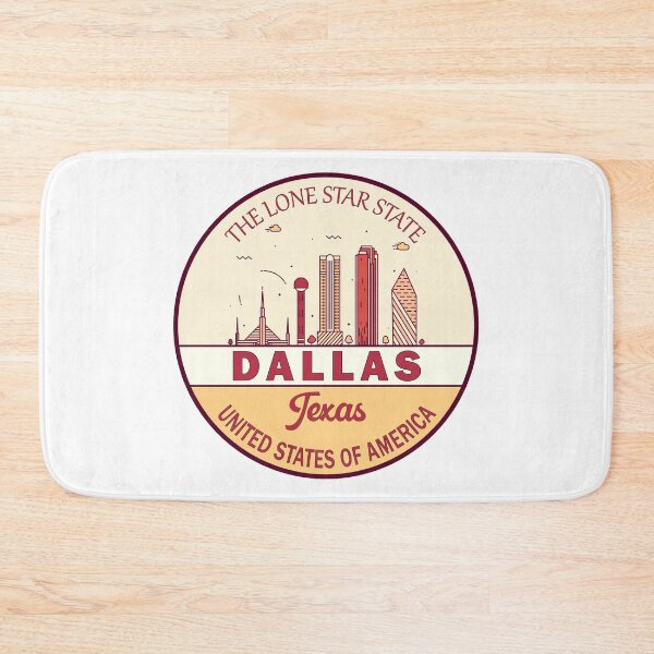 Item preview, Dallas Texas City Skyline Emblem designed and sold by KrisSidDesigns.