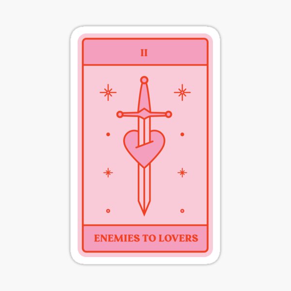 Enemies To Lovers Tarot Card Sticker