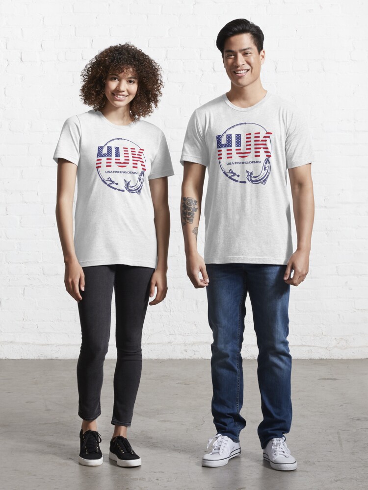 HUK. USA Fishing Denim. Essential T-Shirt for Sale by