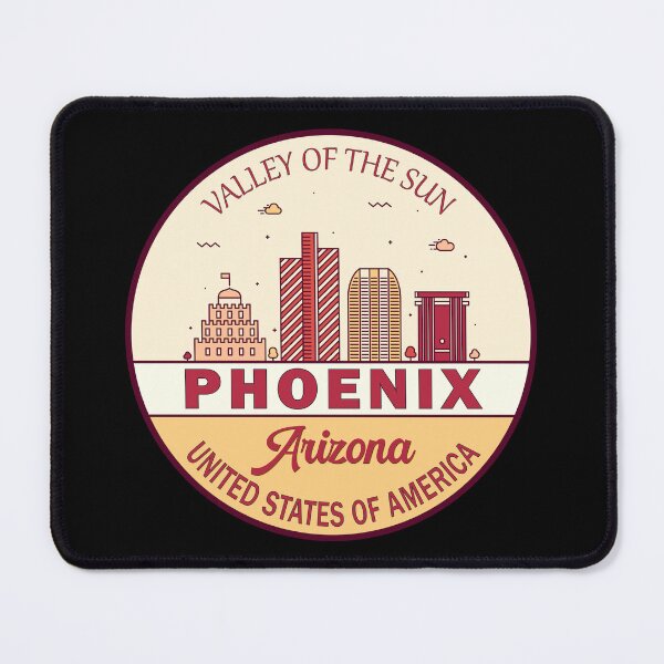 Item preview, Phoenix Arizona City Skyline Emblem designed and sold by KrisSidDesigns.