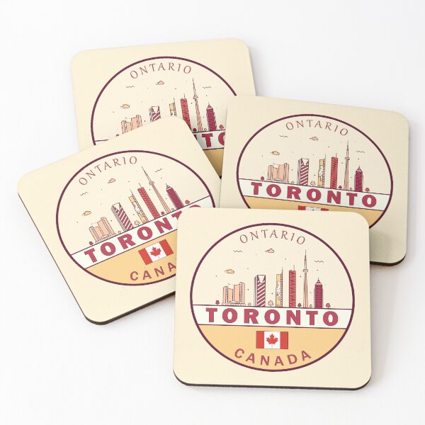 Item preview, Toronto Canada City Skyline Emblem designed and sold by KrisSidDesigns.