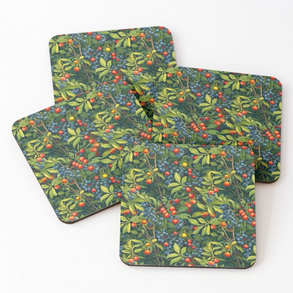 Item preview, Berry Bush Bliss: Vibrant Botanical Print by Pattern Stream designed and sold by PatternStream.