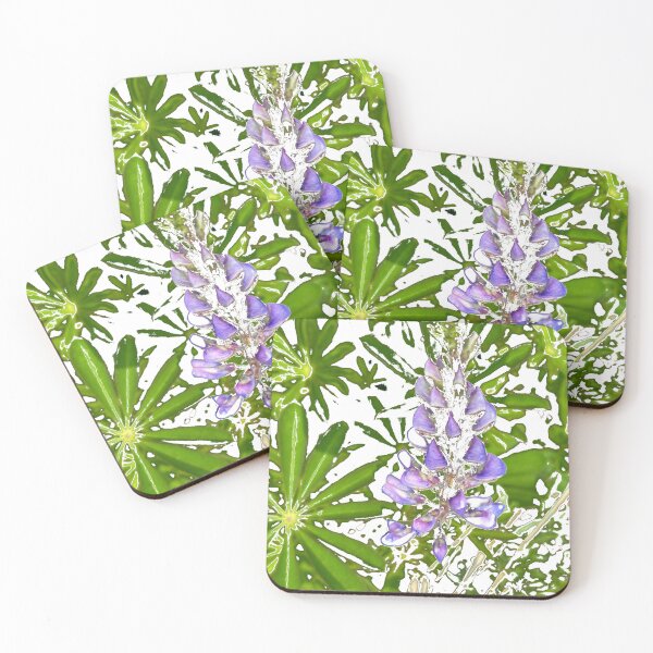 Item preview, Abstract lupine print  designed and sold by Susan Gallup.