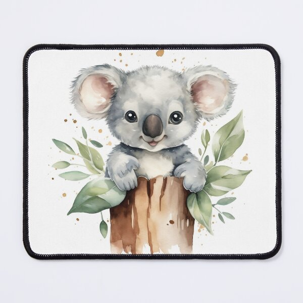 Item preview, Koala in Eucalyptus Tree - Wildlife: Kids' Watercolor Prints by Mila van Meer  designed and sold by Mila van Meer.