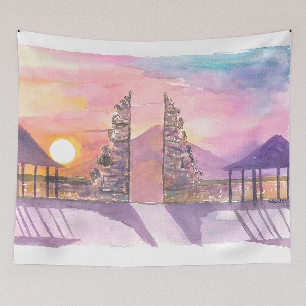 Item preview, Incredible Bali Gate of Heaven Lempuyang Temple at Sunset designed and sold by artshop77.