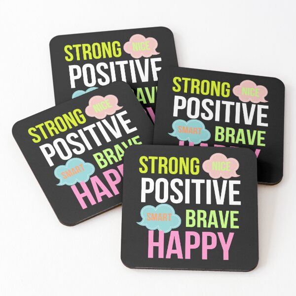 Item preview, Strong Nice Positive Smart Brave Happy BOY GIRL MAN WOMEN designed and sold by BoomBoomBaby.
