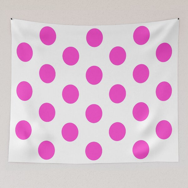 Item preview, Large HOT PINK and WHITE POLKA DOTS designed and sold by RachelMacht.