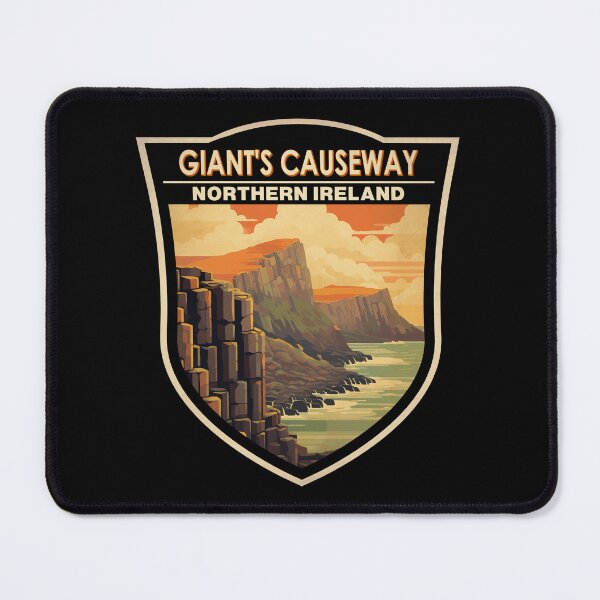 Item preview, Giants Causeway Northern Ireland Travel Art Badge designed and sold by KrisSidDesigns.