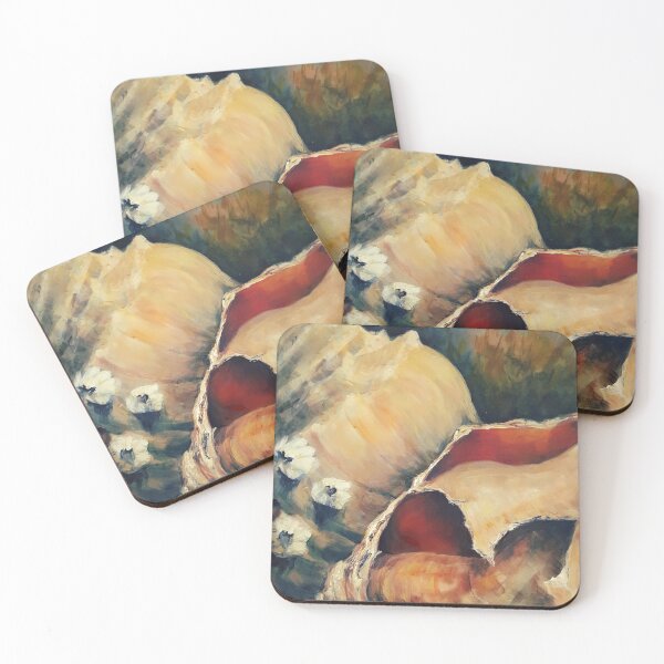 Item preview, Seashells at Water's Edge designed and sold by Heather Stivison Art.