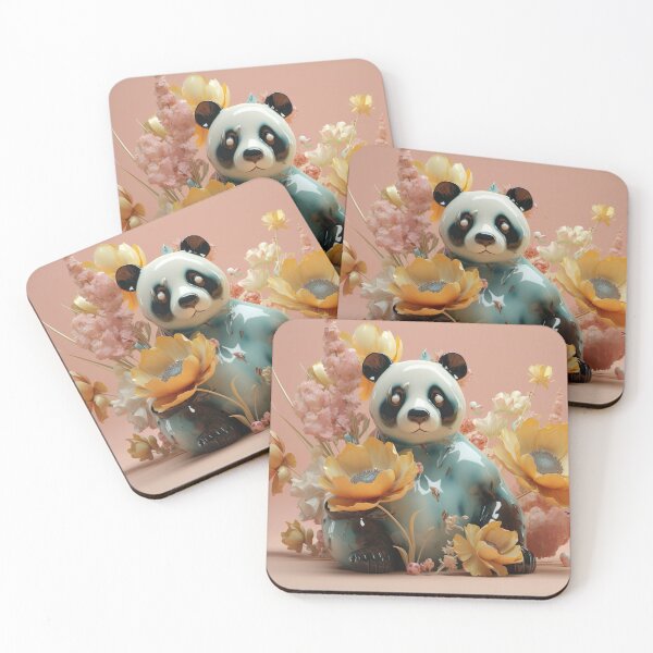 Item preview, Flowery little panda designed and sold by PoppinArtFox.
