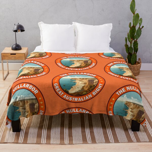 Item preview, The Nullarbor Great Australian Bight Travel Retro Emblem designed and sold by KrisSidDesigns.