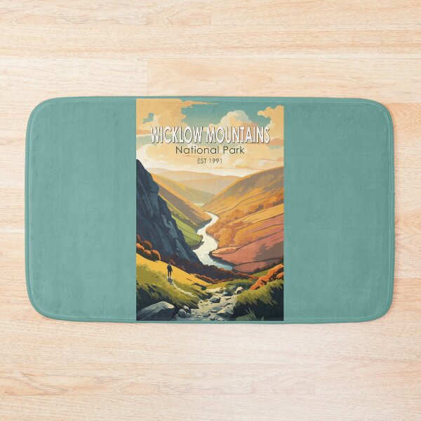 Item preview, Wicklow Mountains National Park Ireland Travel Art Vintage designed and sold by KrisSidDesigns.