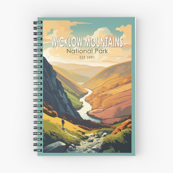 Item preview, Wicklow Mountains National Park Ireland Travel Art Vintage designed and sold by KrisSidDesigns.