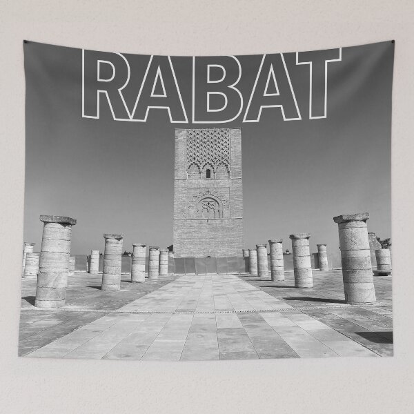 Item preview, Hassan tower in Rabat city morocco souvenir  designed and sold by Donutlovers.
