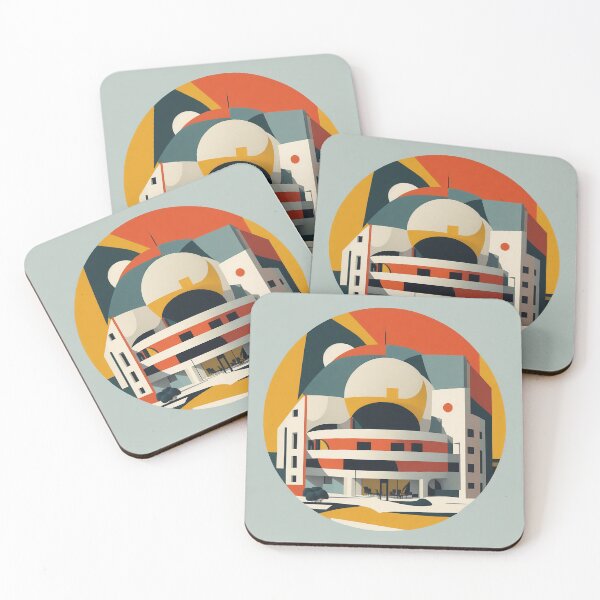 Item preview, Shopping center | geometric buildings designed and sold by Phoenix-Textile.