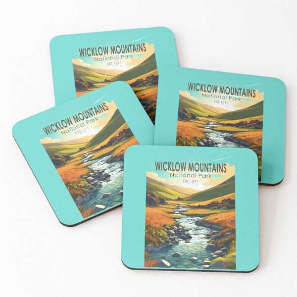 Item preview, Wicklow Mountains National Park River Travel Art Vintage designed and sold by KrisSidDesigns.