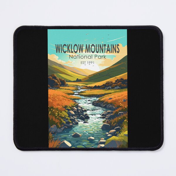 Item preview, Wicklow Mountains National Park River Travel Art Vintage designed and sold by KrisSidDesigns.