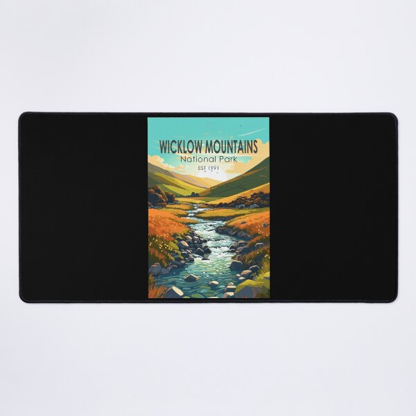 Item preview, Wicklow Mountains National Park River Travel Art Vintage designed and sold by KrisSidDesigns.
