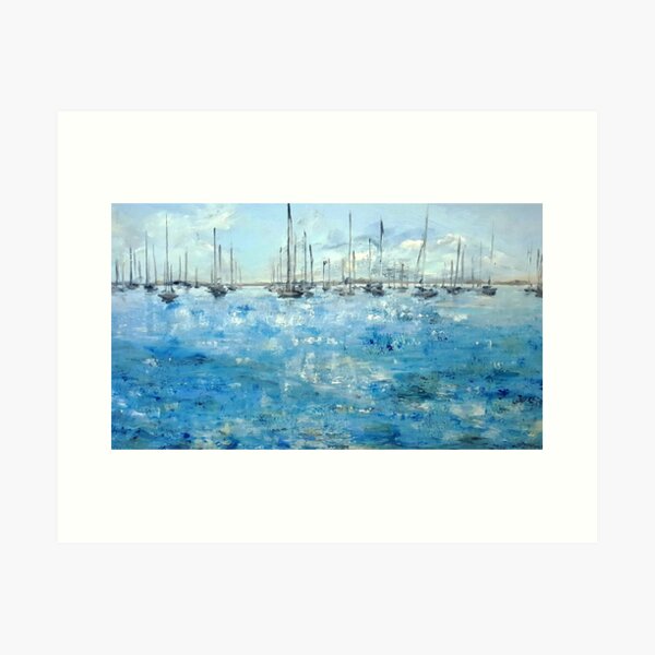 Summer in Padanaram Harbor Art Print