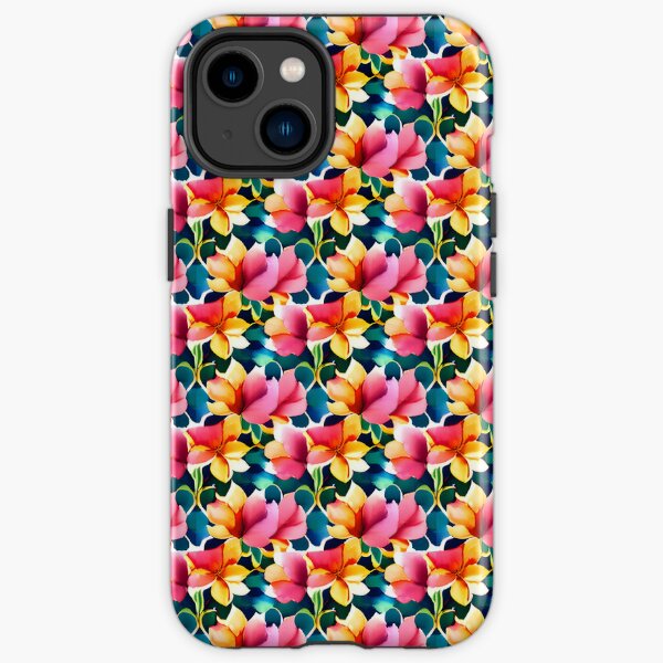 Flower Pattern "April" iPhone Tough Case