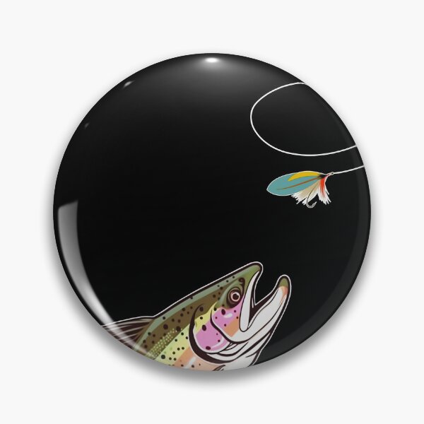 Vista previa del artículo con la obra «Pesca de la trucha con mosca - Trucha mordiendo un señuelo de mosca Aventuras», diseñado y vendido por Cedinho.