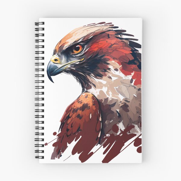 Artikelvorschau, Red-tailed Hawk is Known for its Keen Eyesight and Hunting Abilities entworfen und verkauft von MVDigitalArt.
