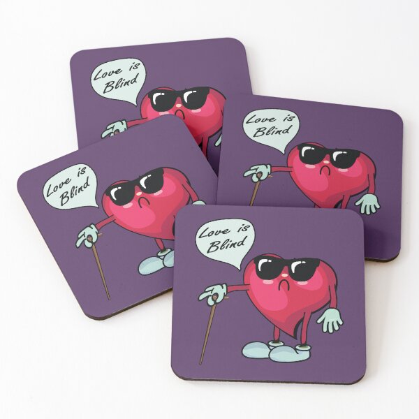 Item preview, Funny love is blind heart  designed and sold by Donutlovers.