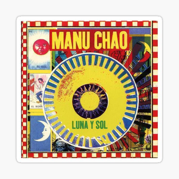 Vista previa del artículo con la obra «Manu Chao Luna y Sol», diseñado y vendido por Caracol-Spanish.