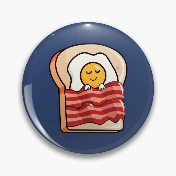 Item preview, Funny fried egg sleeping on bacon and toast   designed and sold by Donutlovers.