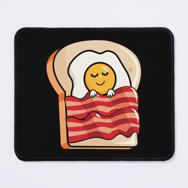 Item preview, Funny fried egg sleeping on bacon and toast   designed and sold by Donutlovers.