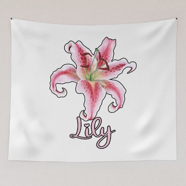 Item preview, Copy of Stargazer Lily Flower Name Pink Floral Nature Lilies Botanic designed and sold by funnytshirtemp.