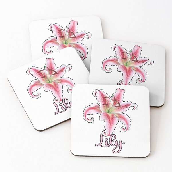 Item preview, Copy of Stargazer Lily Flower Name Pink Floral Nature Lilies Botanic designed and sold by funnytshirtemp.