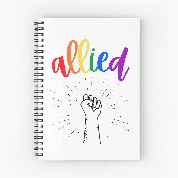 Item preview, Allies Fist in the Air. LGBTQ Ally Pride designed and sold by Subtle Pride Shop.