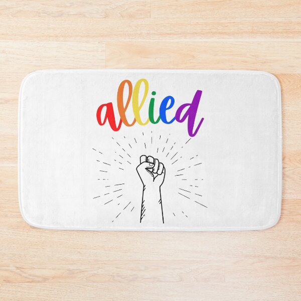 Item preview, Allies Fist in the Air. LGBTQ Ally Pride designed and sold by Subtle Pride Shop.