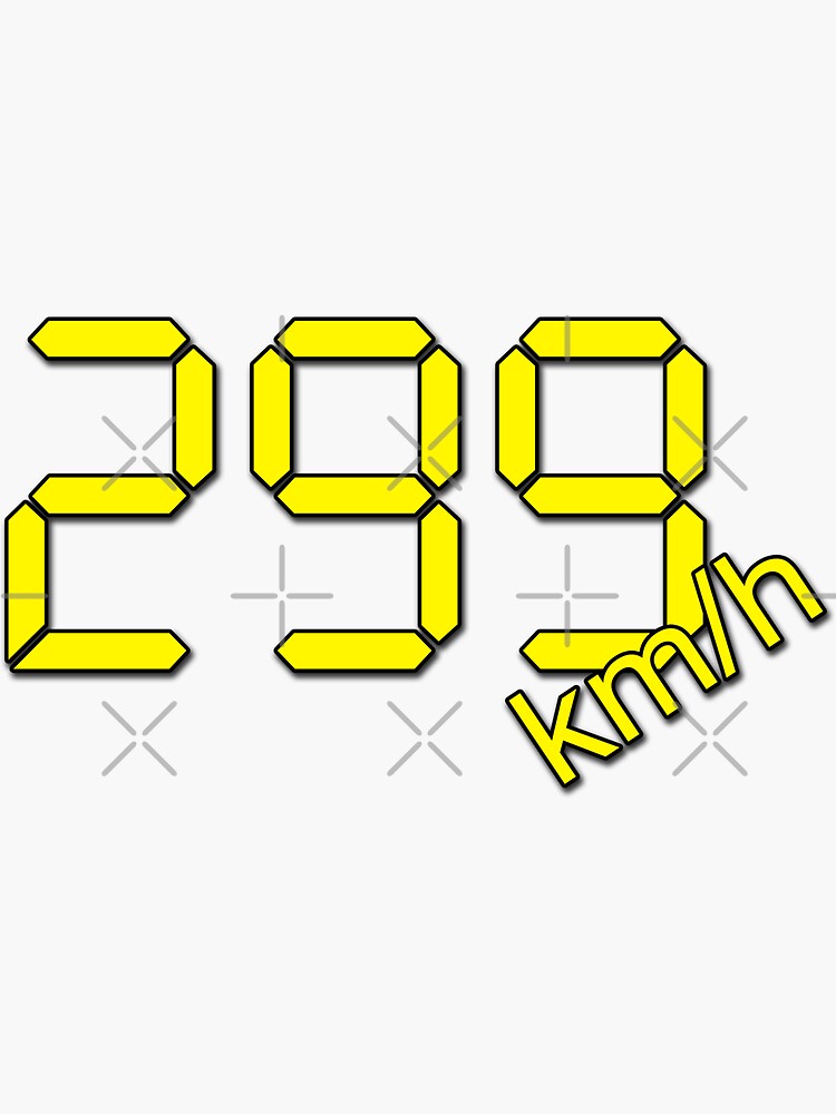 Sticker motorbike numbers speed border