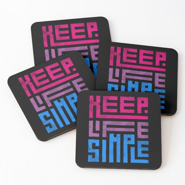 Item preview, Keep Life Simple Bi. Bisexual Pride designed and sold by Subtle Pride Shop.
