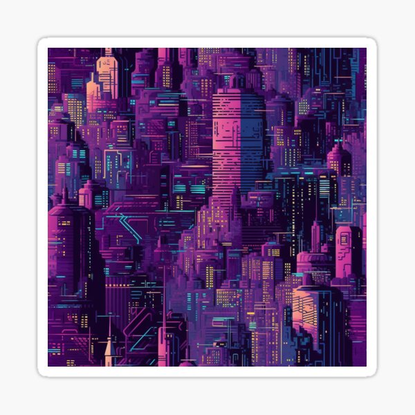 Item preview, Futuristic Cyber Buildings Design by Pattern Stream designed and sold by PatternStream.