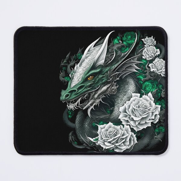 Item preview, Fierce Dragon Among Emerald Roses designed and sold by ttntt.