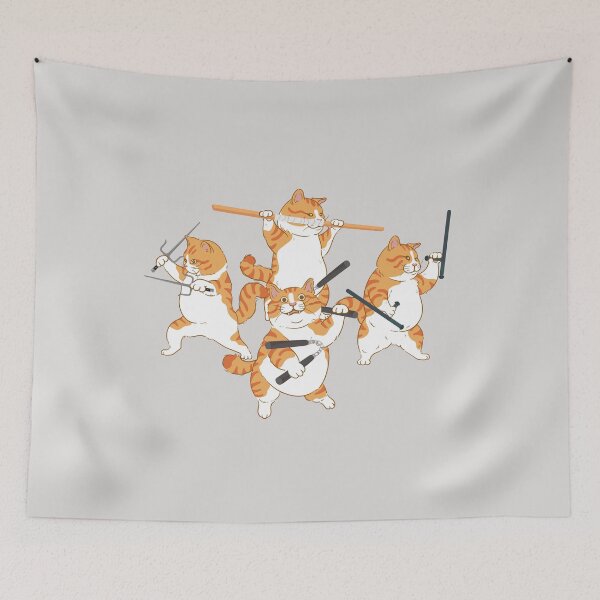 Item preview, Kung Fu Cats designed and sold by AMERICANCHEEZ.
