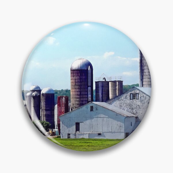Item preview, Pennsylvania Farm With Silos designed and sold by Susan Savad.
