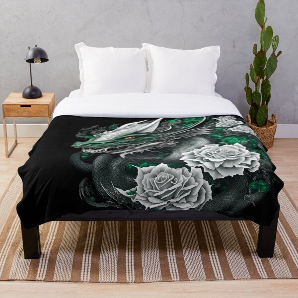 Item preview, Fierce Dragon Among Emerald Roses designed and sold by ttntt.