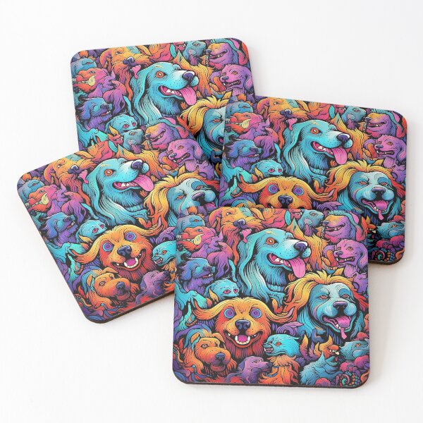 Item preview, Abstract Graffiti Dogs Pattern designed and sold by Desfix.