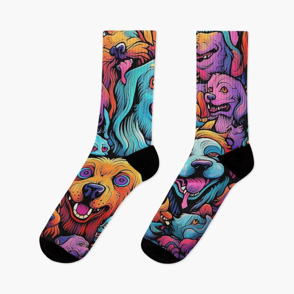 Item preview, Abstract Graffiti Dogs Pattern designed and sold by Desfix.