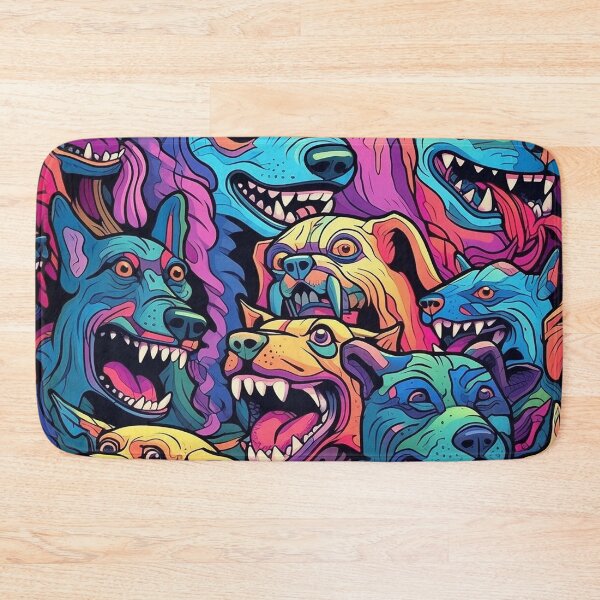 Item preview, Abstract Graffiti Angry Dogs Pattern designed and sold by Desfix.