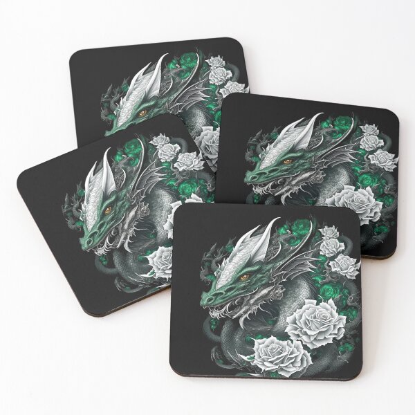 Item preview, Fierce Dragon Among Emerald Roses designed and sold by ttntt.