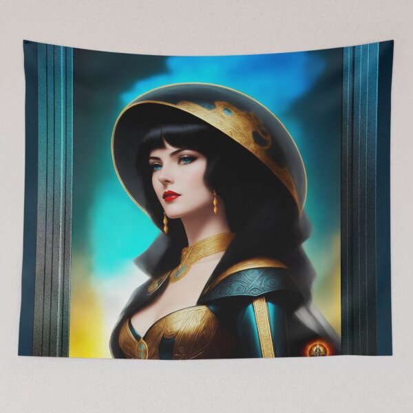 Item preview, Portrait Of La Granduchessa Dianina Ditucci Glamorous AI Concept Art by Xzendor7 designed and sold by Xzendor7 Digital Art Creations.