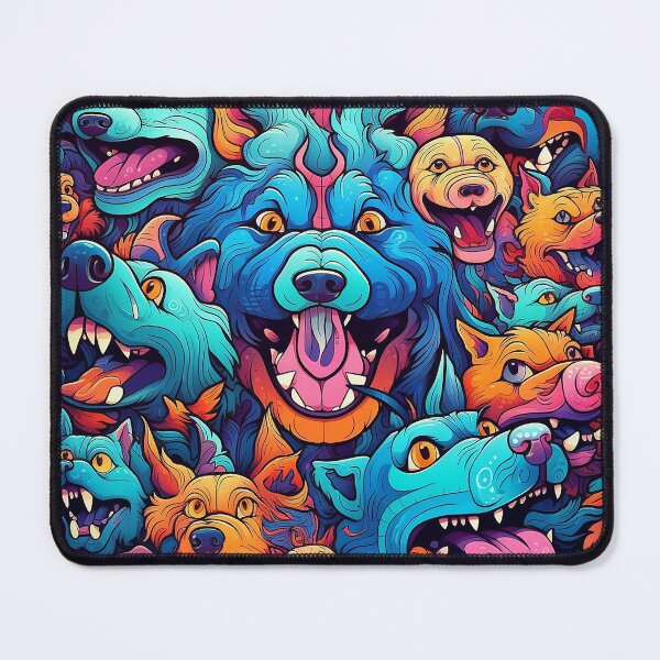 Item preview, Abstract Graffiti Dogs Pattern designed and sold by Desfix.
